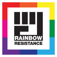 2018 Boston Pride Theme "Rainbow Resistance" Logo