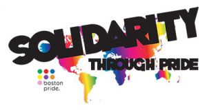 Boston Pride 2016 Theme Logo - Solidarity Through Pride