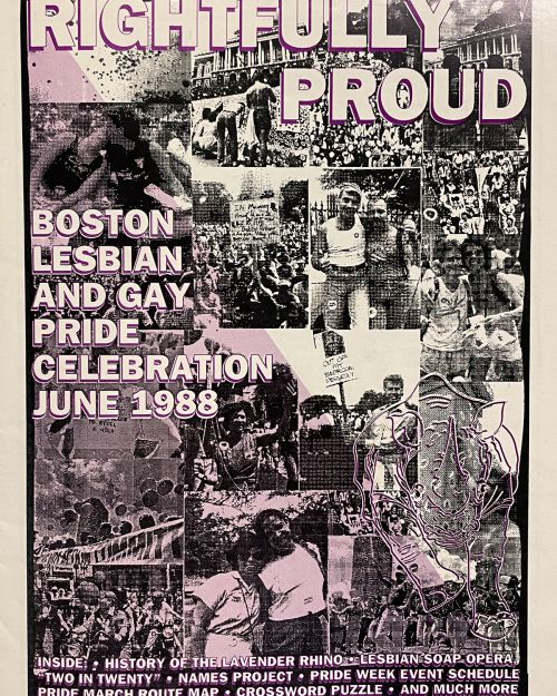 Cover of the 1988 Pride Guide. Courtesy of The History Project.